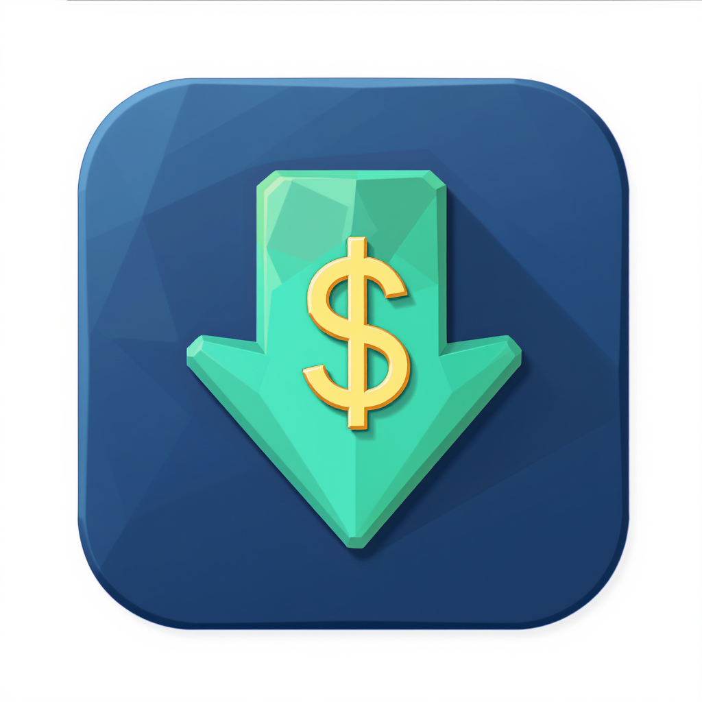 Downward arrow with dollar sign for PMI removal